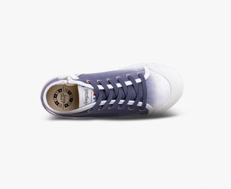 Basket Spring Court B2 Bonton Limited Edition Bleu Enfant | FDE-77452385